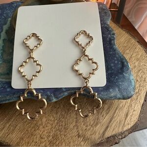 Elegant Gold Dangle Earrings